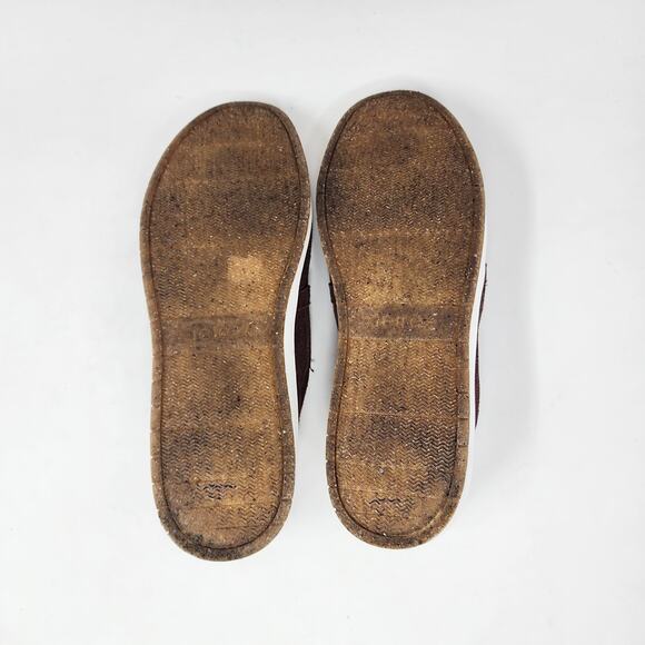 Aetrex Slip-on Comfort Sneakers Women 10M Kenzie Burgundy Leather Snake Texture - Picture 10 of 11